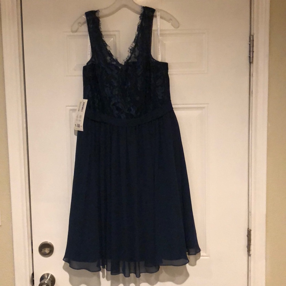 Azazie sz 12 formal navy blue dress new w/tags